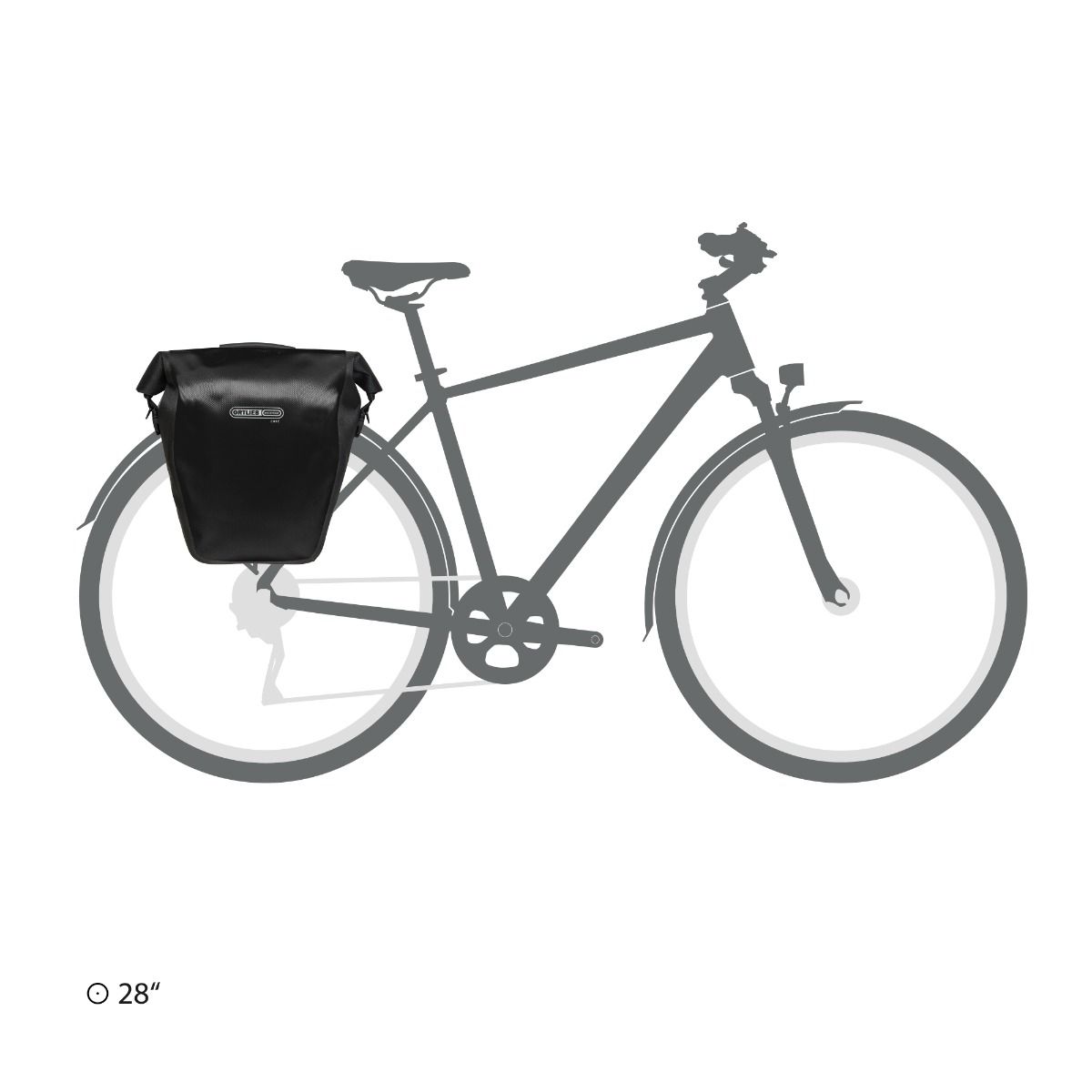 Гермосумка велосипедна Ortlieb Back-Roller Core black 20 л фото 5