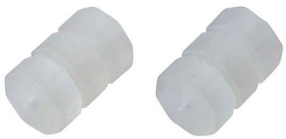 Спейсеры на тросики, защищающие раму, резиновые JAGWIRE BOT170-C торм/перекл. Clear (упаковка 600шт, 200 комплектов по 3шт) фото 