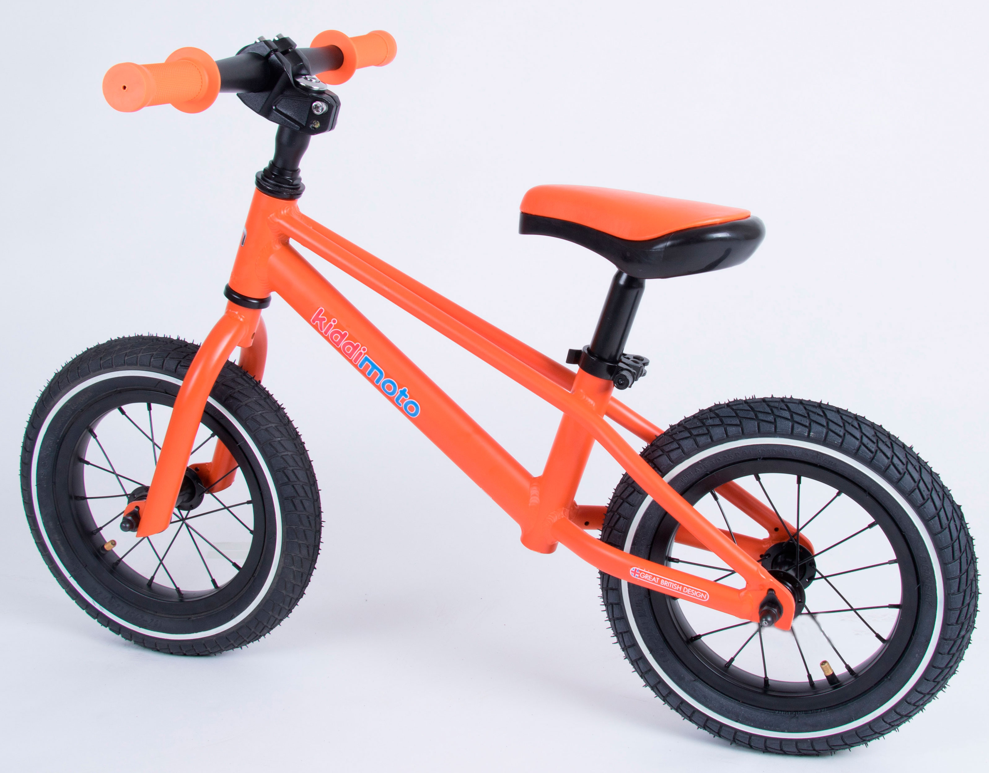 Біговел 12" Kiddimoto Mountain матовий помаранчевий фото 2