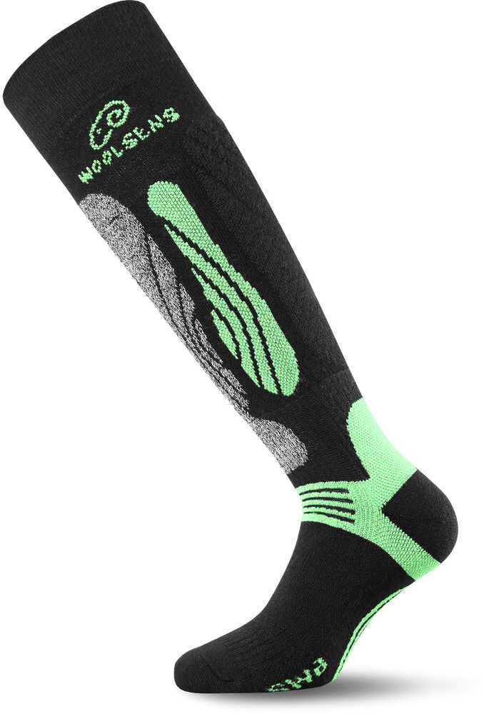Термошкарпетки Lasting лижі SWI 906, розмір M, чорні/зелені фото 