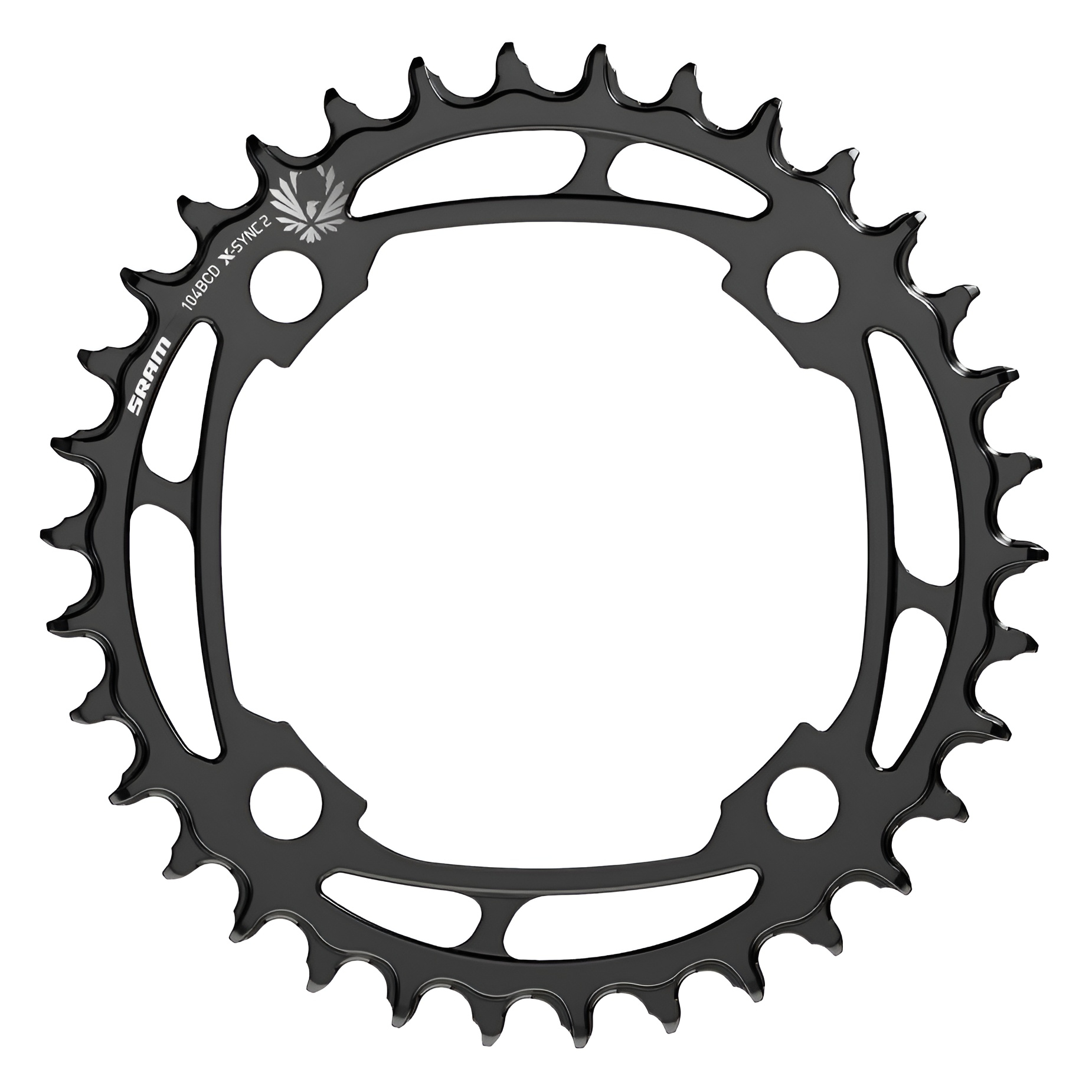 Звезда к шатуну Sram X-SYNC 2 EAGLE, 104 мм, 34T, 1х12-ск., Black фото 