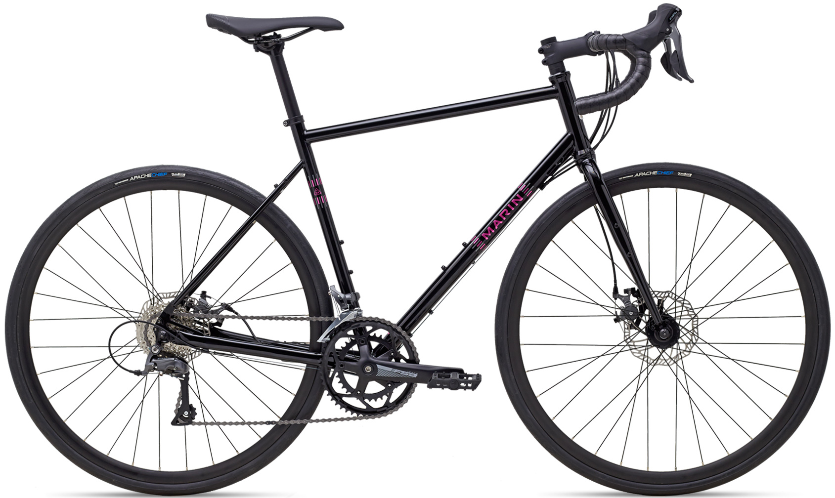 Велосипед 28" Marin NICASIO рама - 56см 2024 Gloss Black/Pink