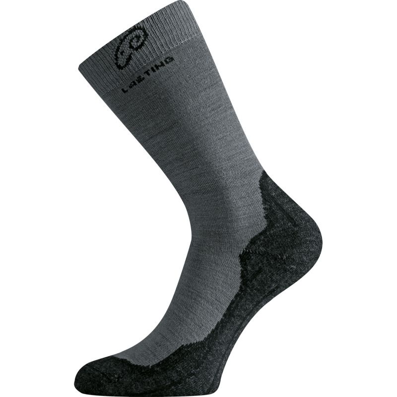 Термошкарпетки Lasting трекінг WHI 809, розмір L, сірі фото 