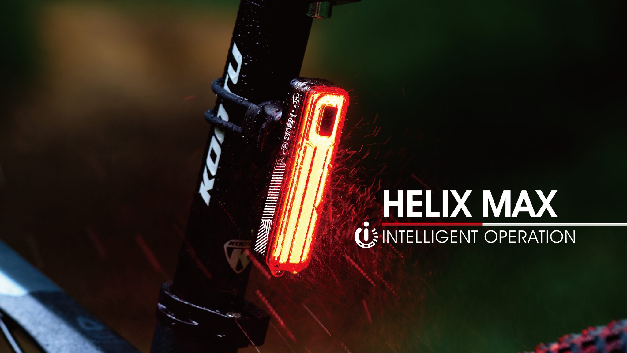 Мигалка задняя Moon Helix MAX 250LM встроенный аккум, USB TYPE-C кабель, черная фото 2