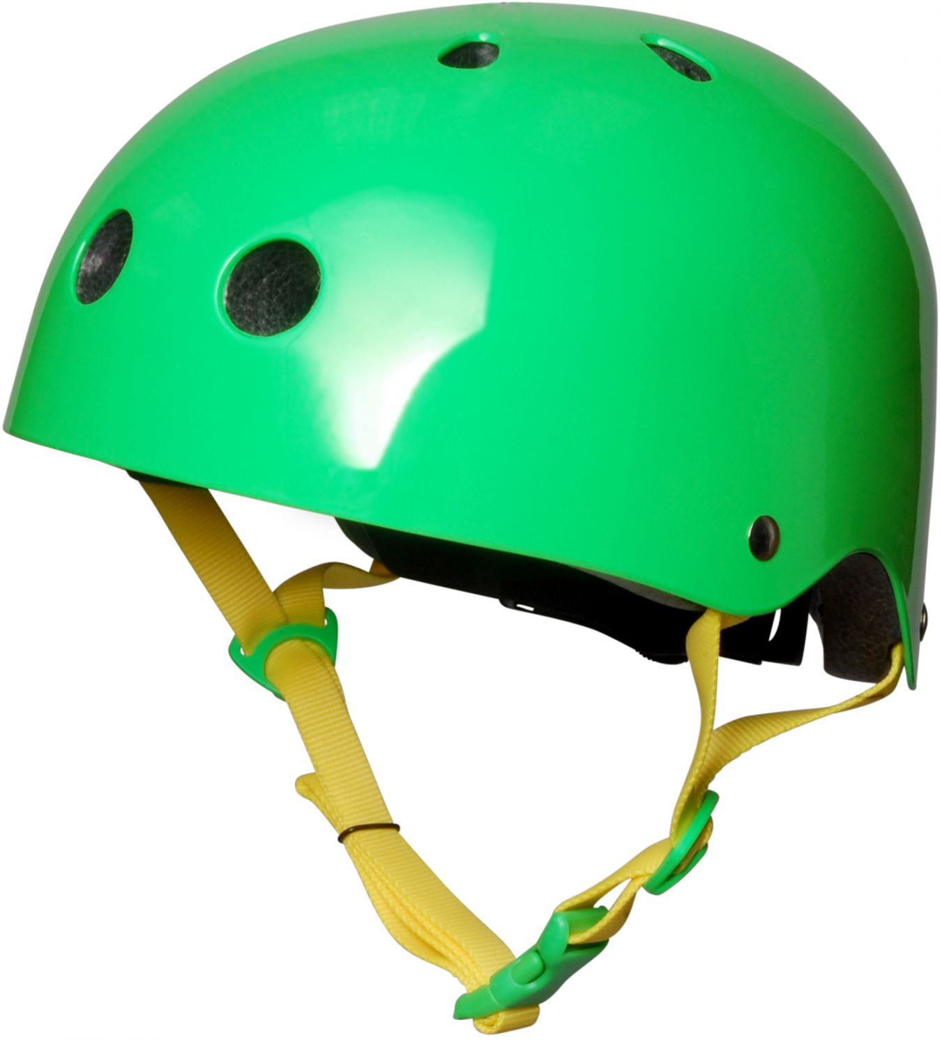 Шлем детский Kiddimoto неоновый зелёный, размер S 48-53см фото 1