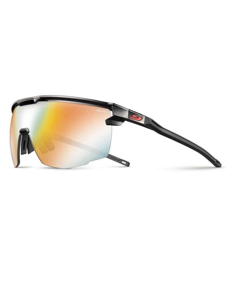 Очки Julbo ULTIMATE REACTIV PERFOMANCE 1-3 LIGHT AMPLIFIER, черно-красные, фотохромная линза фото 