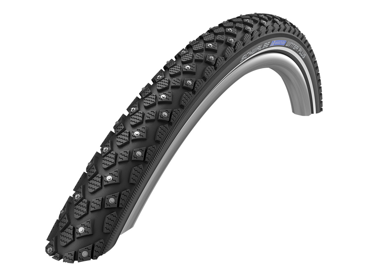 Покрышка 28x2.00 (50-622) Schwalbe MARATHON WINTER PLUS HS396 Smart Guard B/B+RT (208 Studs) WiC фото 