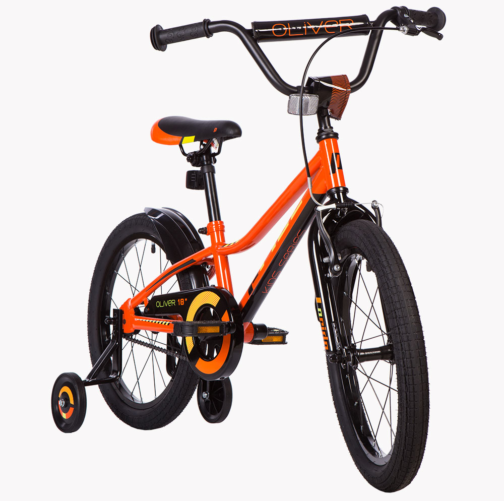 Велосипед 18" Pride OLIVER помаранчевий/жовтий/чорний 2018 фото 2