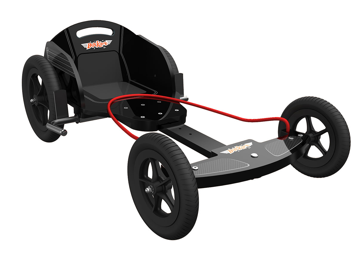 Карт дитячий Kiddimoto Box Kart фанерний, дизайн GT Racing фото 