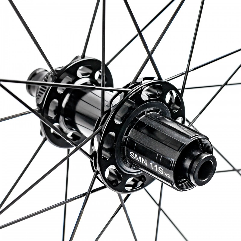 Колесо пер. + задн. 700C ZAAK Road Disc HG11/12s 12-100/12-142 Carbon 45mm Clincher/Tubeless CenterLock фото 5