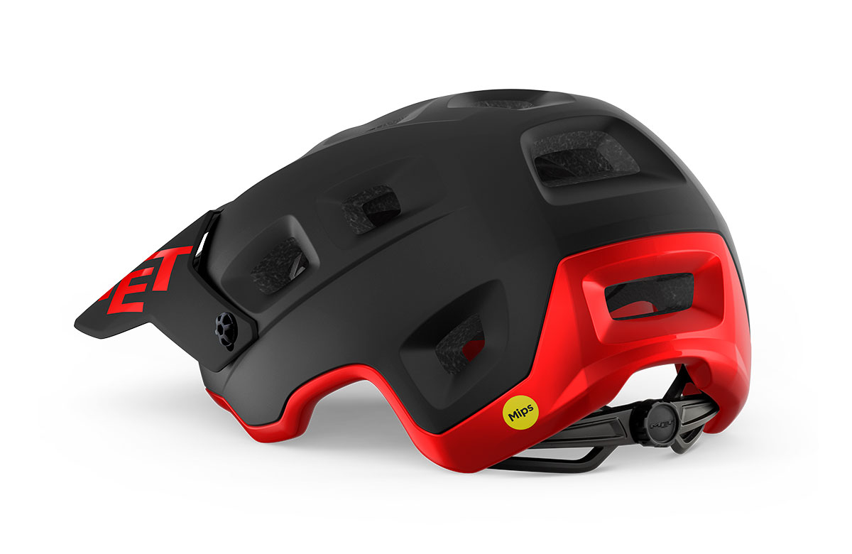 Шлем Met TERRANOVA MIPS CE размер L (58-61), black red matt/glossy, черно-красный матовый/глянцевый фото 3