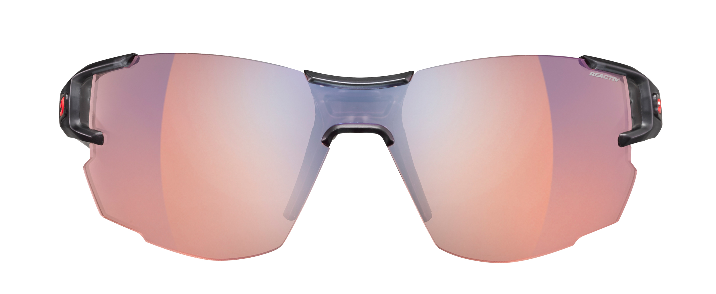 Очки Julbo AEROLITE REACTIV PERFOMANCE 1-3 HIGH CONTRAST, черно-красные, фотохромная линза фото 3