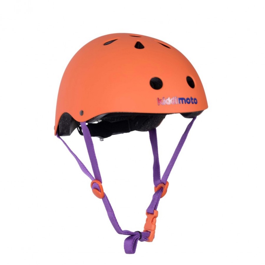 Шлем детский Kiddimoto оранжевый матовый, размер S 48-53см фото 