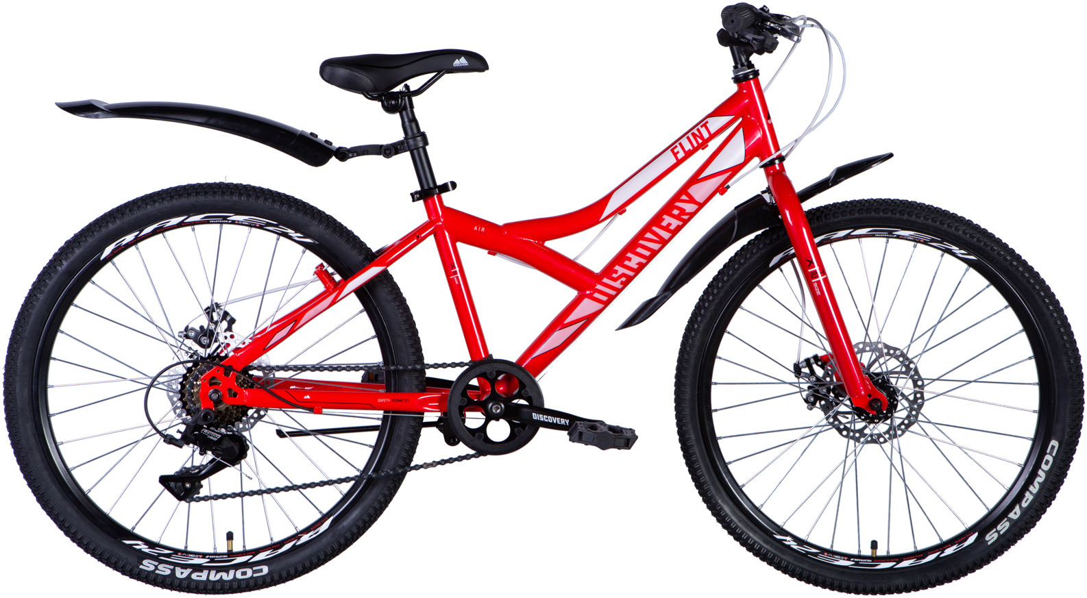 Велосипед 24" Discovery FLINT DD рама - 13" червоний A4 фото 