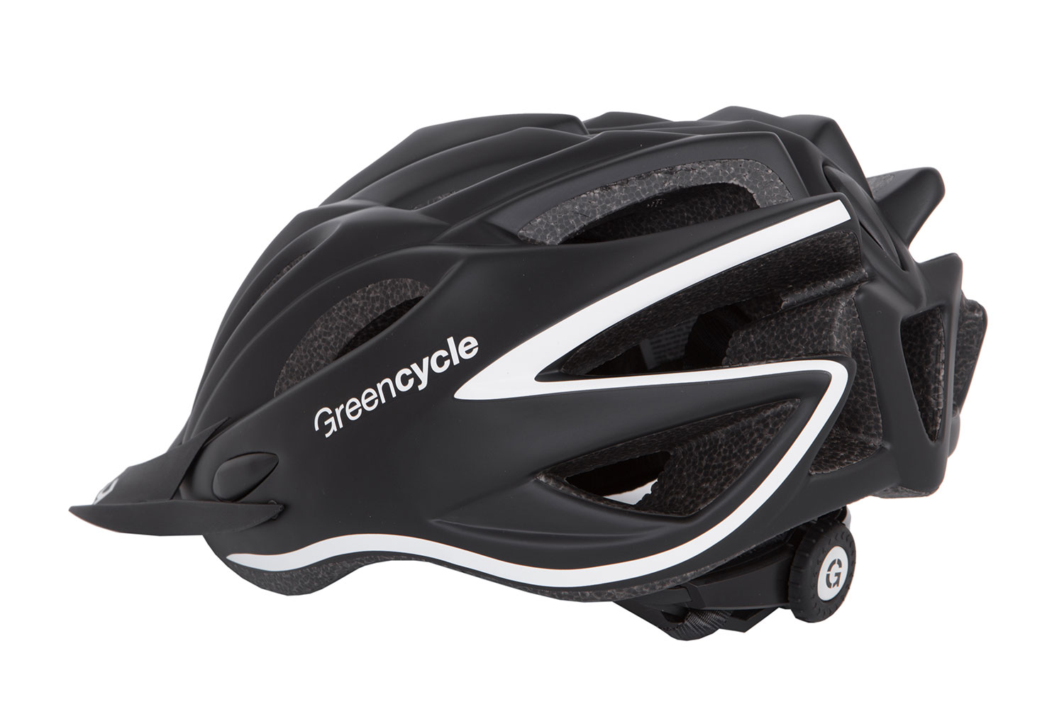 Шлем Green Cycle New Rock размер 54-58см черно-белый матовый фото 3