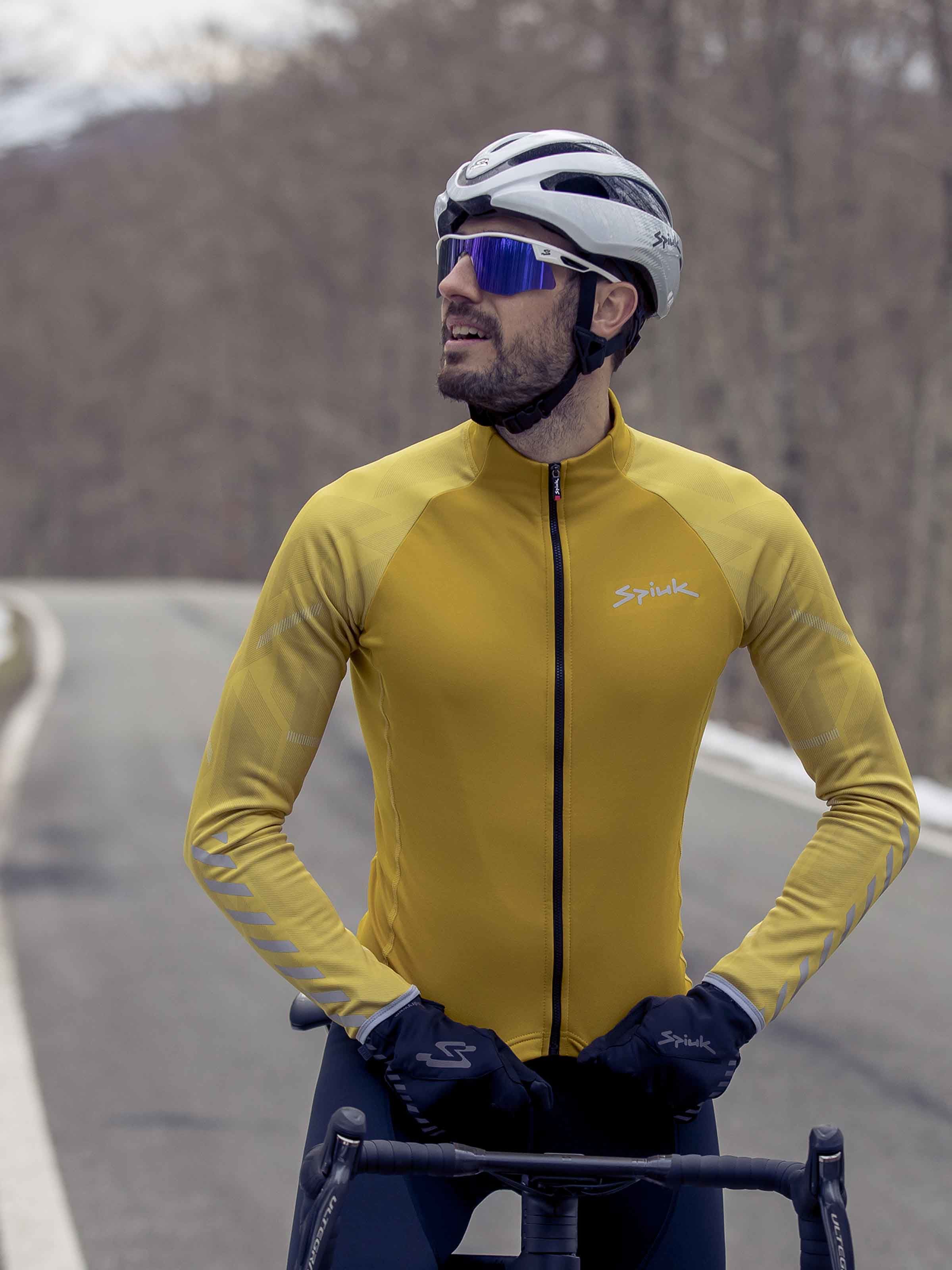Джерси Spiuk Top Ten дл рукав утепленное мужское желтое 3XL фото 3