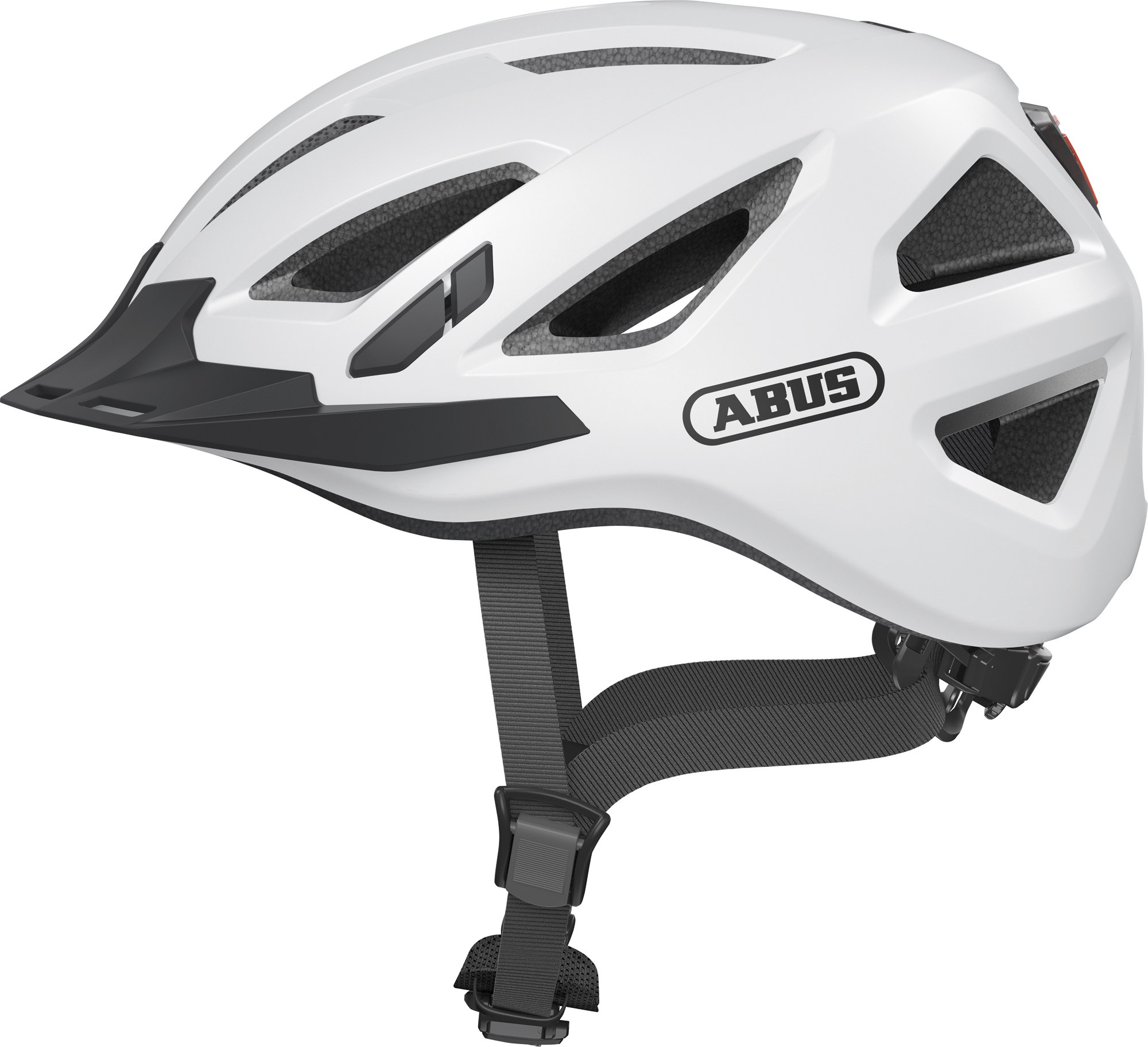 Шлем ABUS URBAN-I 3.0, размер L (56-61 см), Polar White, бело-черный фото 