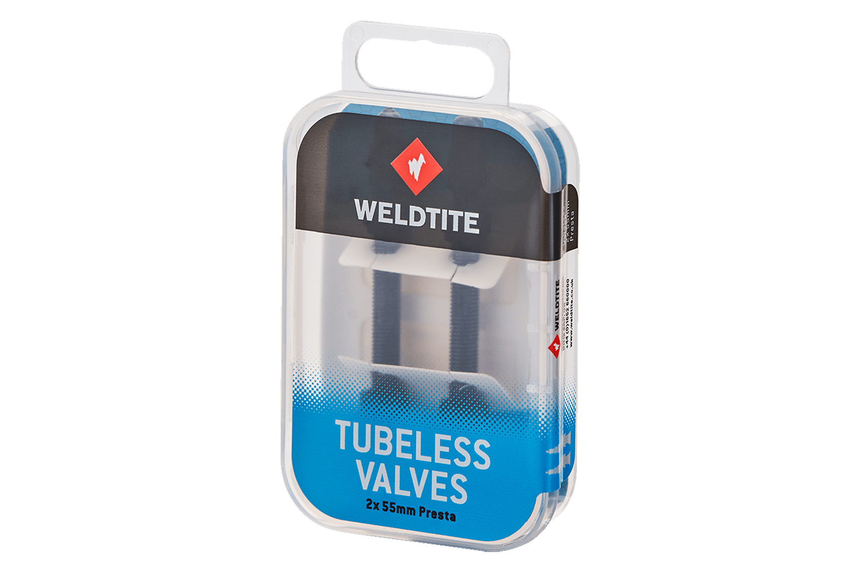 Вентиль Weldtite 05050 TUBELESS VALVE KIT для безкамерних ободів, 55мм, (2шт) фото 