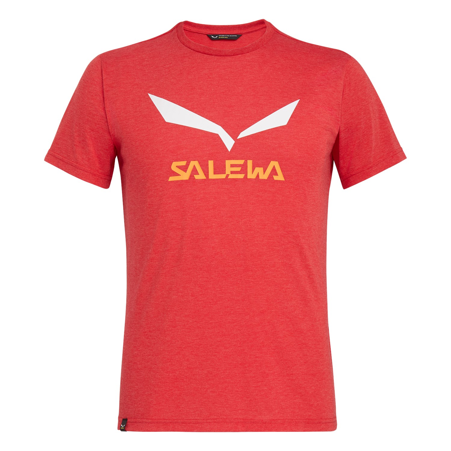 Футболка Salewa SOLIDLOGO DRI REL M S/S TEE 27018 1806 чоловіча, розмір 48/M, червона фото 