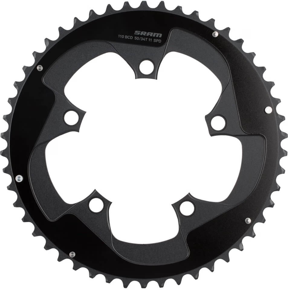 Звезда SRAM X-Glide CRING ROAD RED 11S 52T 110 AL5 BTBLK 2PN фото 