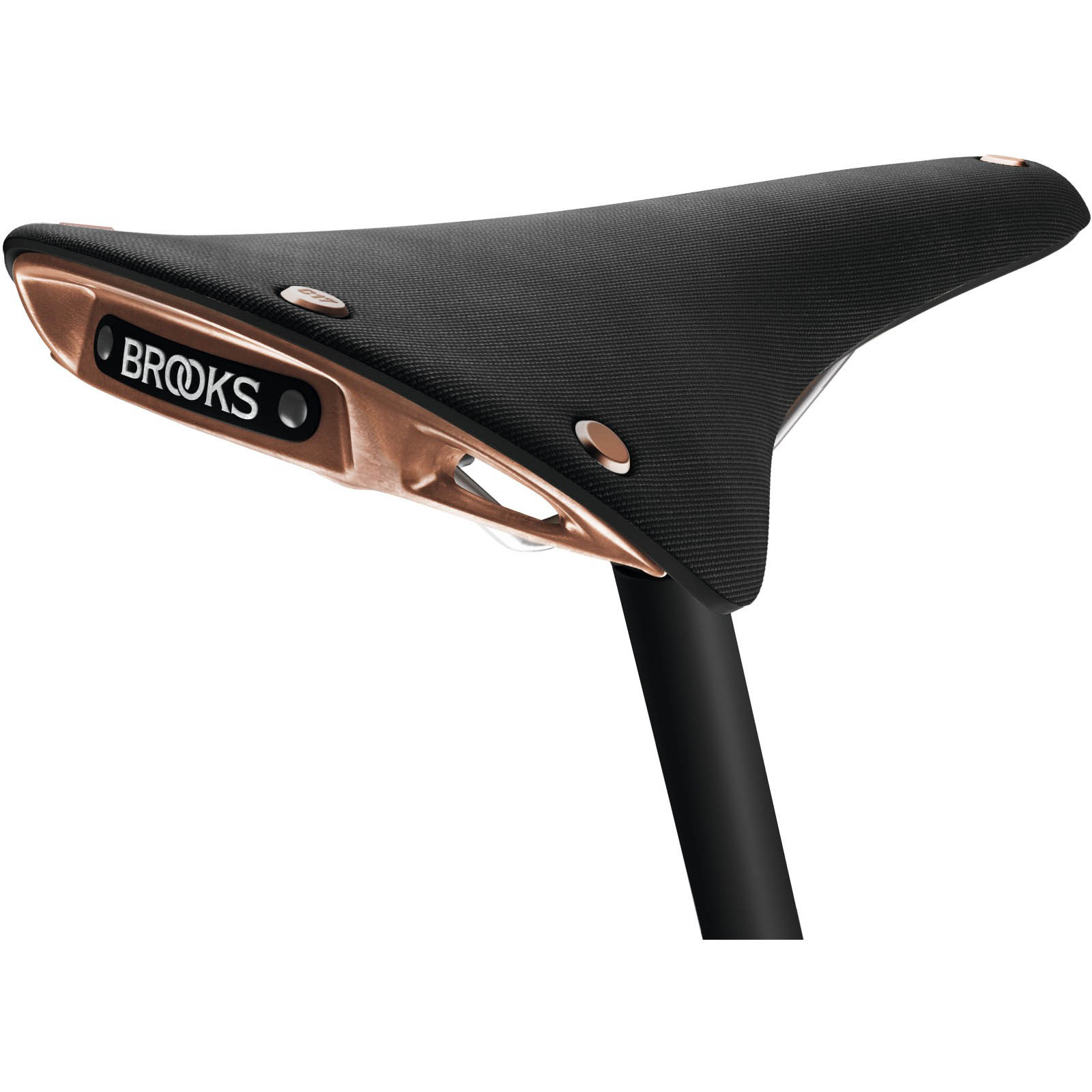 Сідло Brooks CAMBIUM C17 Special ORGANIC Black with Copper Riv фото 2