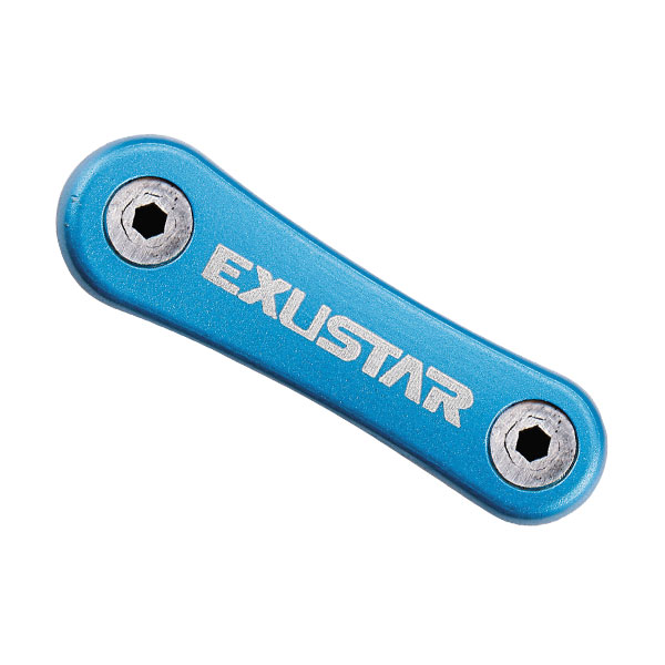 Набір шестигранних. EXUSTAR E-T16 (6/5/4/3/25/2 mm) 8 функц. синій фото 