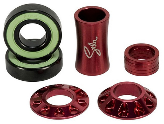 Каретка Stolen Revolver Mid Sealed BB 19мм Red фото 