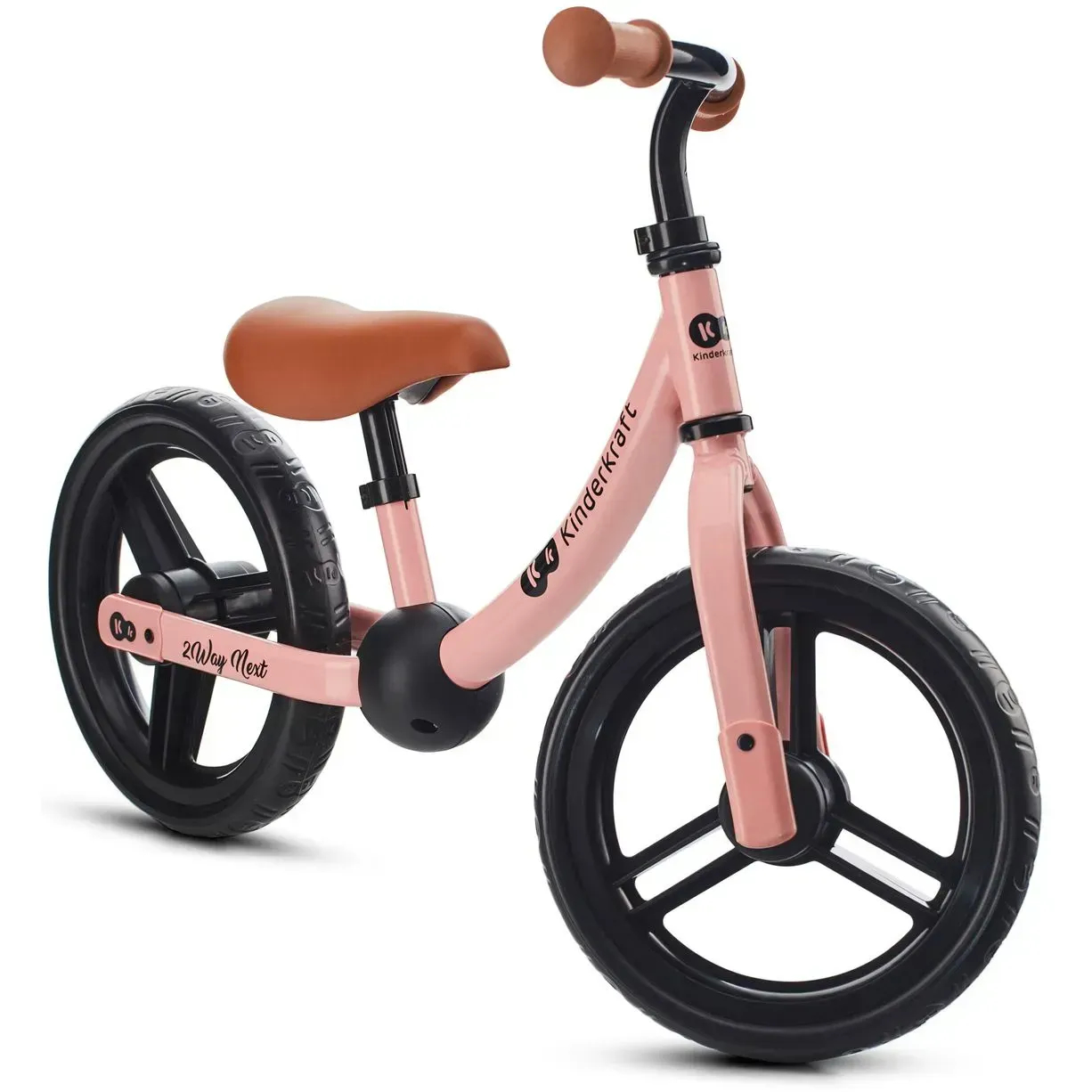 Біговел 12" Kinderkraft 2Way Next Rose Pink фото 5