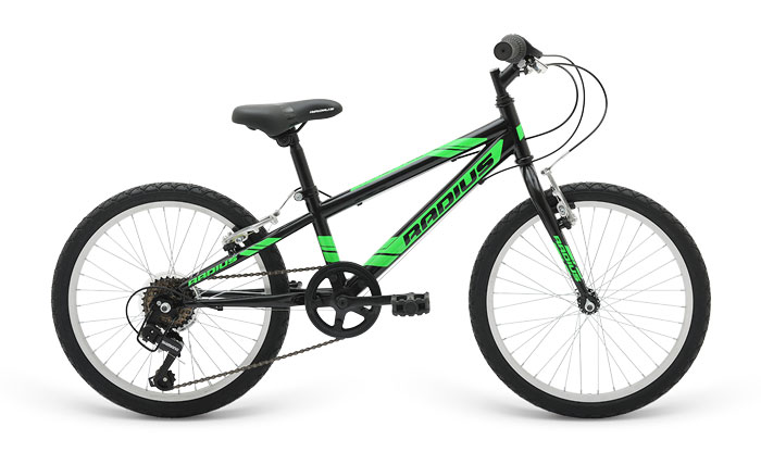 Велосипед 20" Radius Throttle рама-12" Gloss Black/Gloss Neon Green фото 