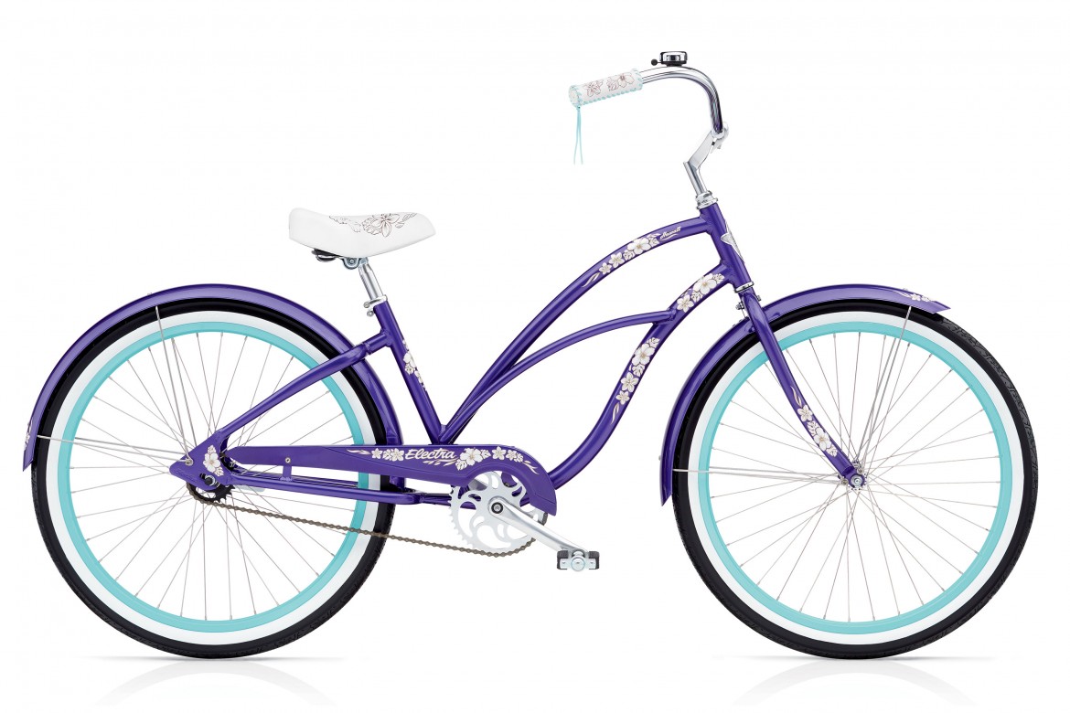 Велосипед 26" Electra Hawaii Custom 3i (Alloy) Ladies' Purple Metallic фото 