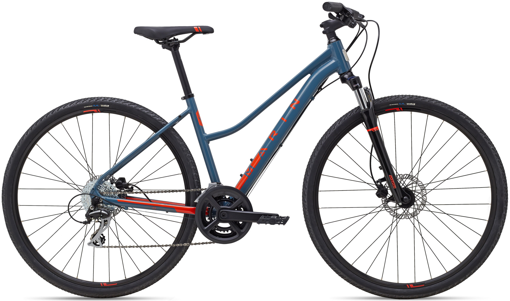 Велосипед 28" Marin SAN ANSELMO DS2 рама - S Gloss Grey/Roarange A1 фото 