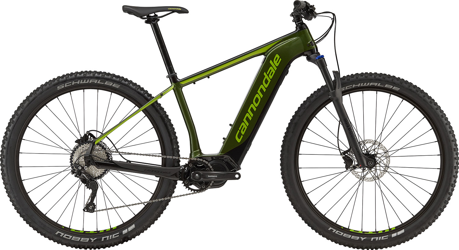 Велосипед 29" Cannondale TRAIL Neo 2 электро привод рама - L 2019 VUG зелёный фото 