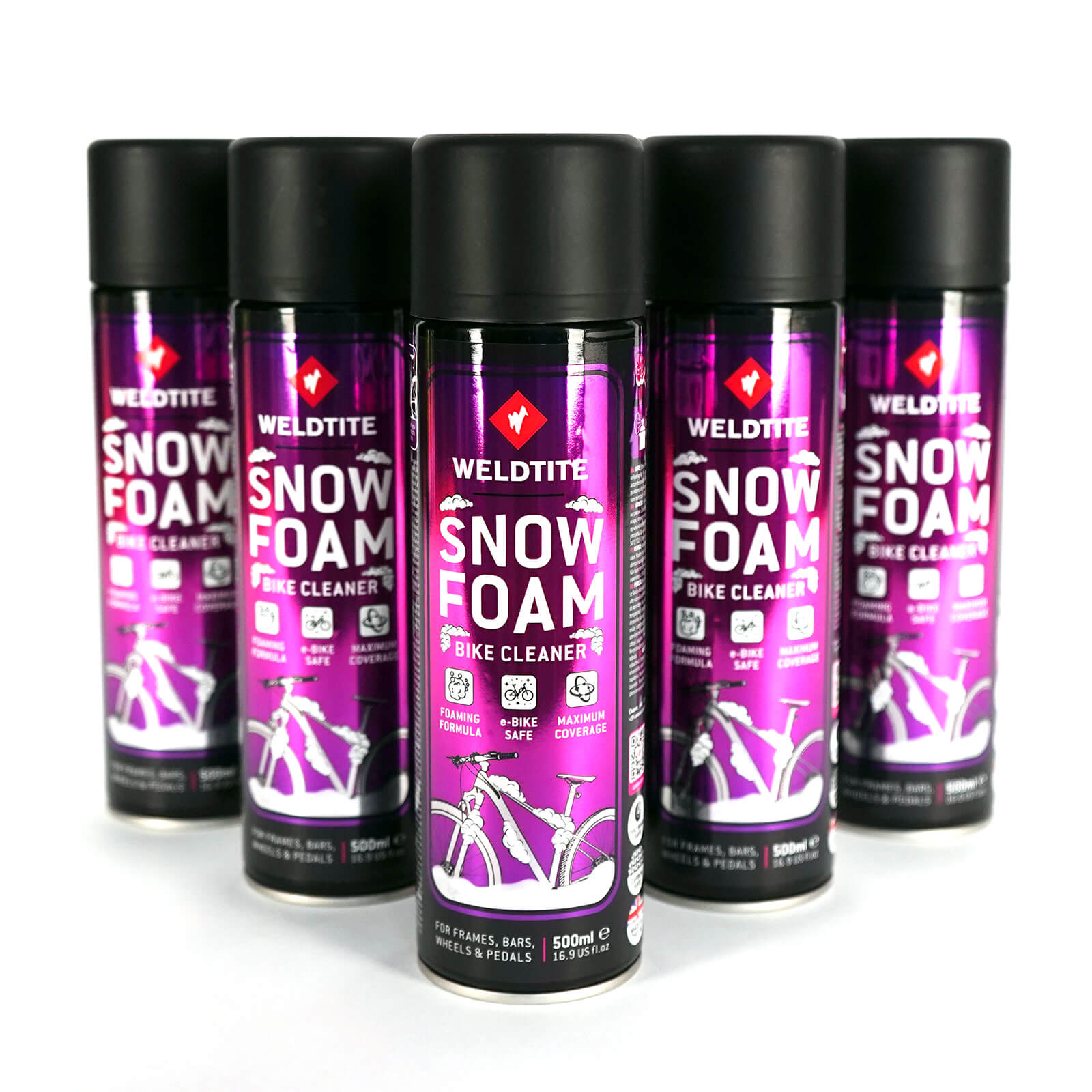 Очищувач велосипеда Weldtite 03098 Snow Foam Bike Cleaner, суха піна, аерозоль, 500мл фото 2