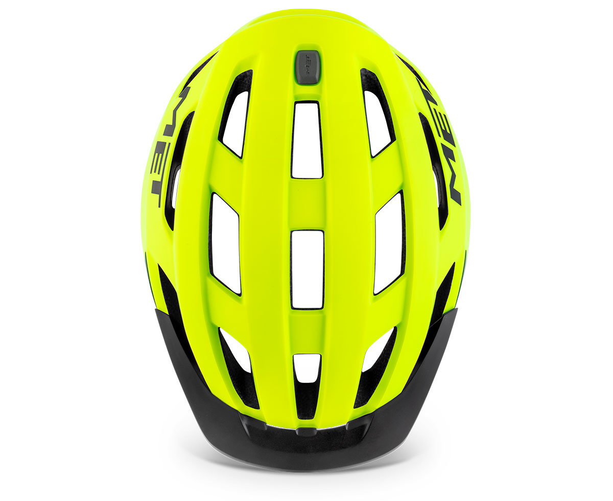 Шлем Met CROSSOVER CE размер XL (60-64), fluo yellow gray matt, желто-серый матовый фото 4