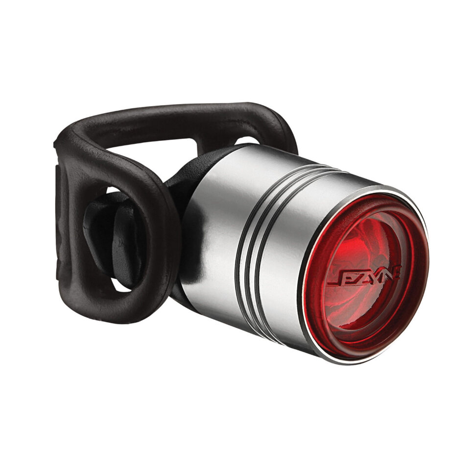 Блималка задня Lezyne FEMTO DRIVE REAR, 7 люмен, 3 режими, срібляста фото 