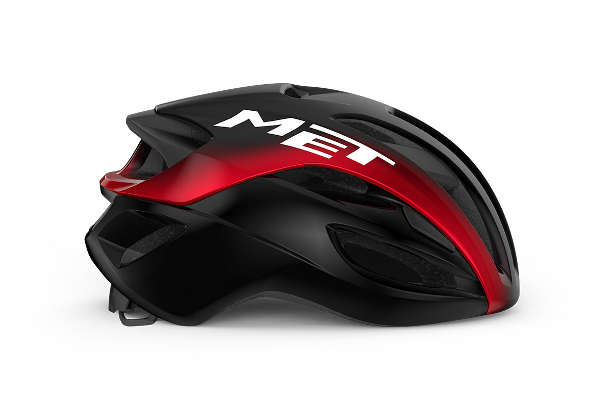 Шлем Met RIVALE MIPS CE размер L (58-61), black red metallic/glossy, черно-красный металлик глянцевый фото 3