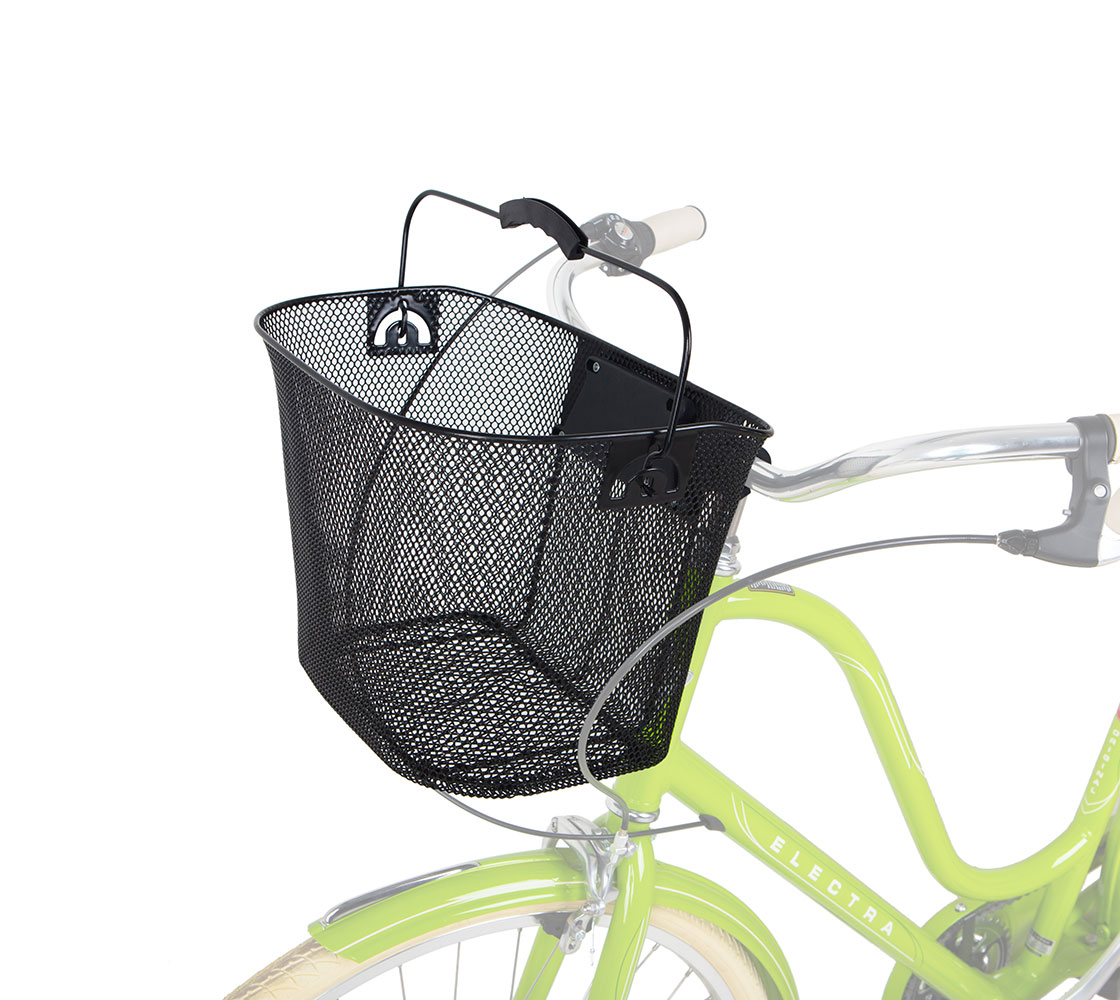 Кошик Green Cycle GCB-77 сталевий з швидкознімним кріпленням на кермо, чорний фото 3