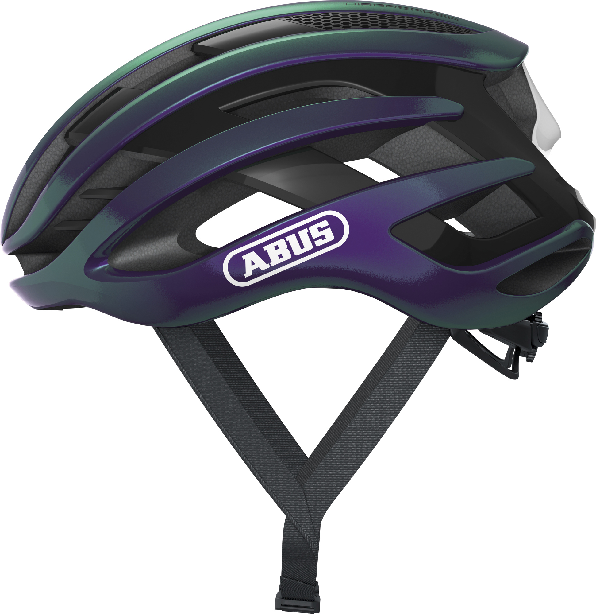 Шлем ABUS AIRBREAKER, размер L (59-61 см), Flipflop Purple, фиолетово-черный