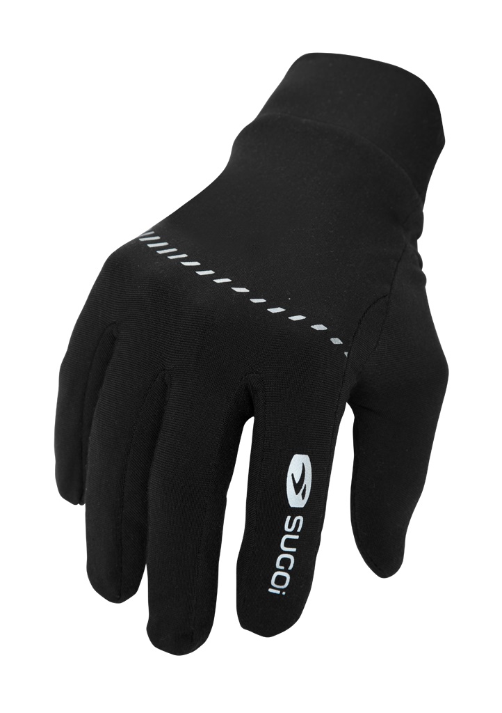 Перчатки Sugoi LT RUN, дл. палец, мужские, black (черные), XL фото 