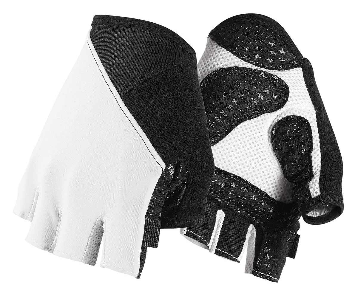 Перчатки ASSOS Summer Gloves S7 White Panther, без пальцев, бело-черные, L фото 