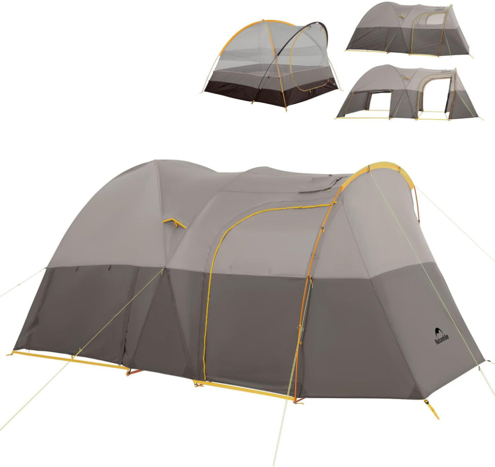 Палатка шестиместная Naturehike KOTA 6 CNK2450WS031, светло-коричневая фото 2