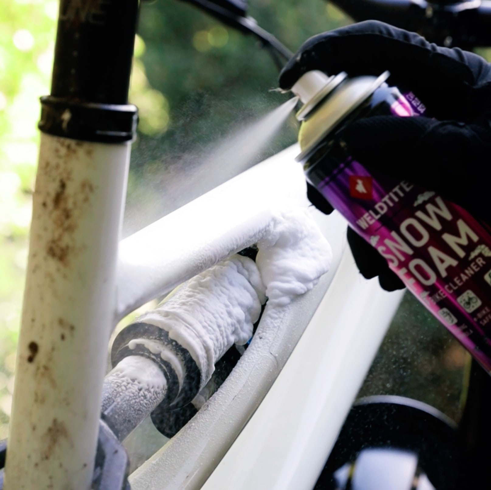 Очищувач велосипеда Weldtite 03098 Snow Foam Bike Cleaner, суха піна, аерозоль, 500мл фото 8