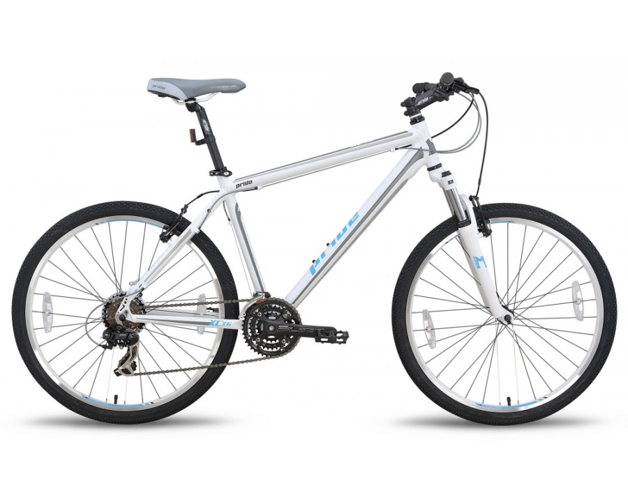 Велосипед 26'' Pride XC-26 рама - 15" бело-синий матовый 2015 фото 