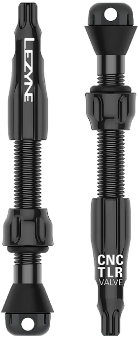 Ниппель для бескамерки Lezyne CNC TLR VALVE PRO 44 мм, черный фото 