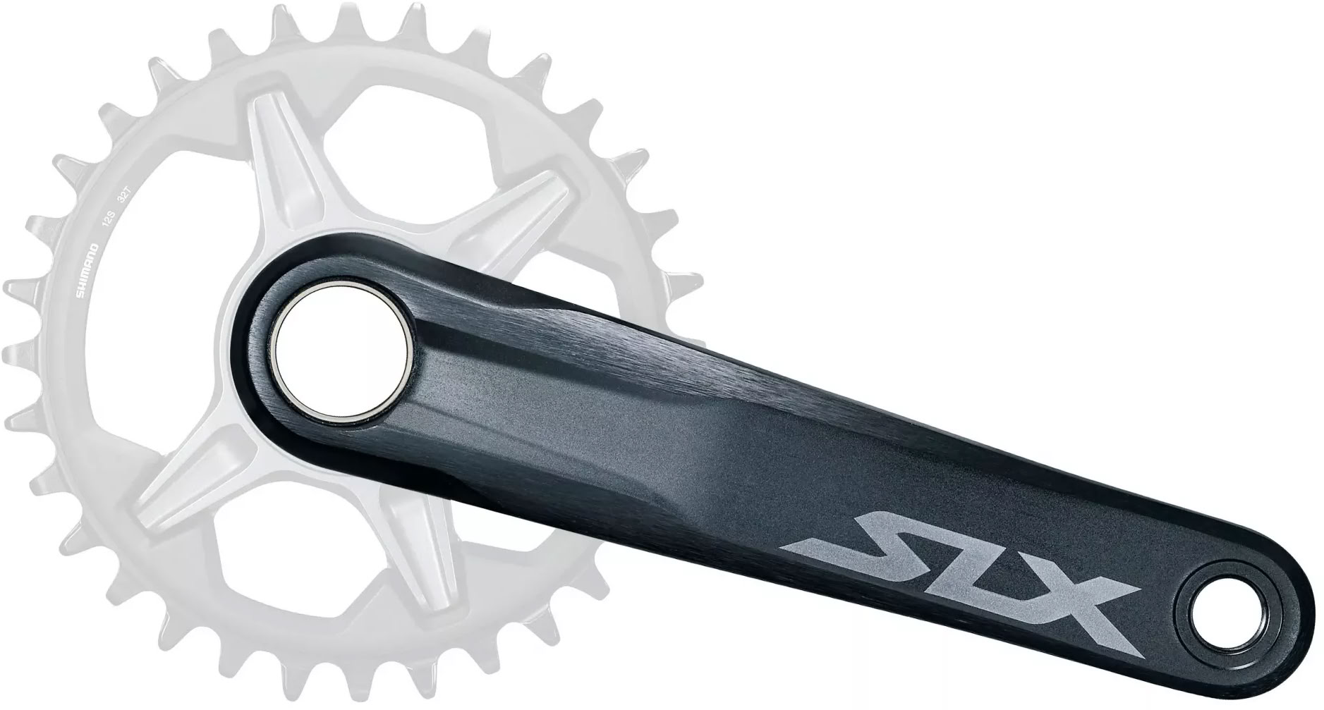 Шатуны Shimano FC-M7120-1 SLX Boost, 165 мм, 1x12-ск., CL-55 мм, интегрированная ось, без звезды, без каретки фото 