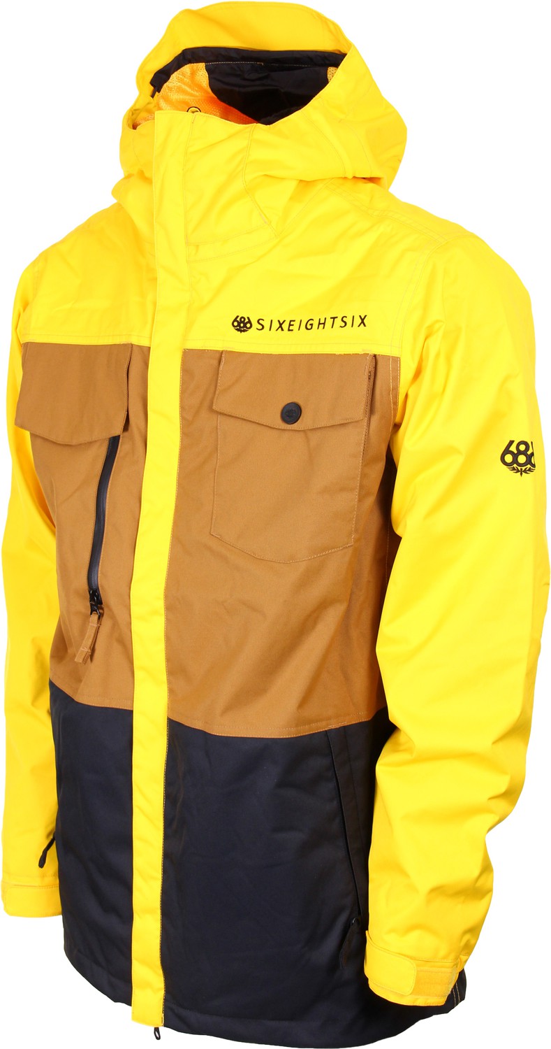 Куртка 686 Smarty Command Insulated чоловік. S, Yellow Colorblock