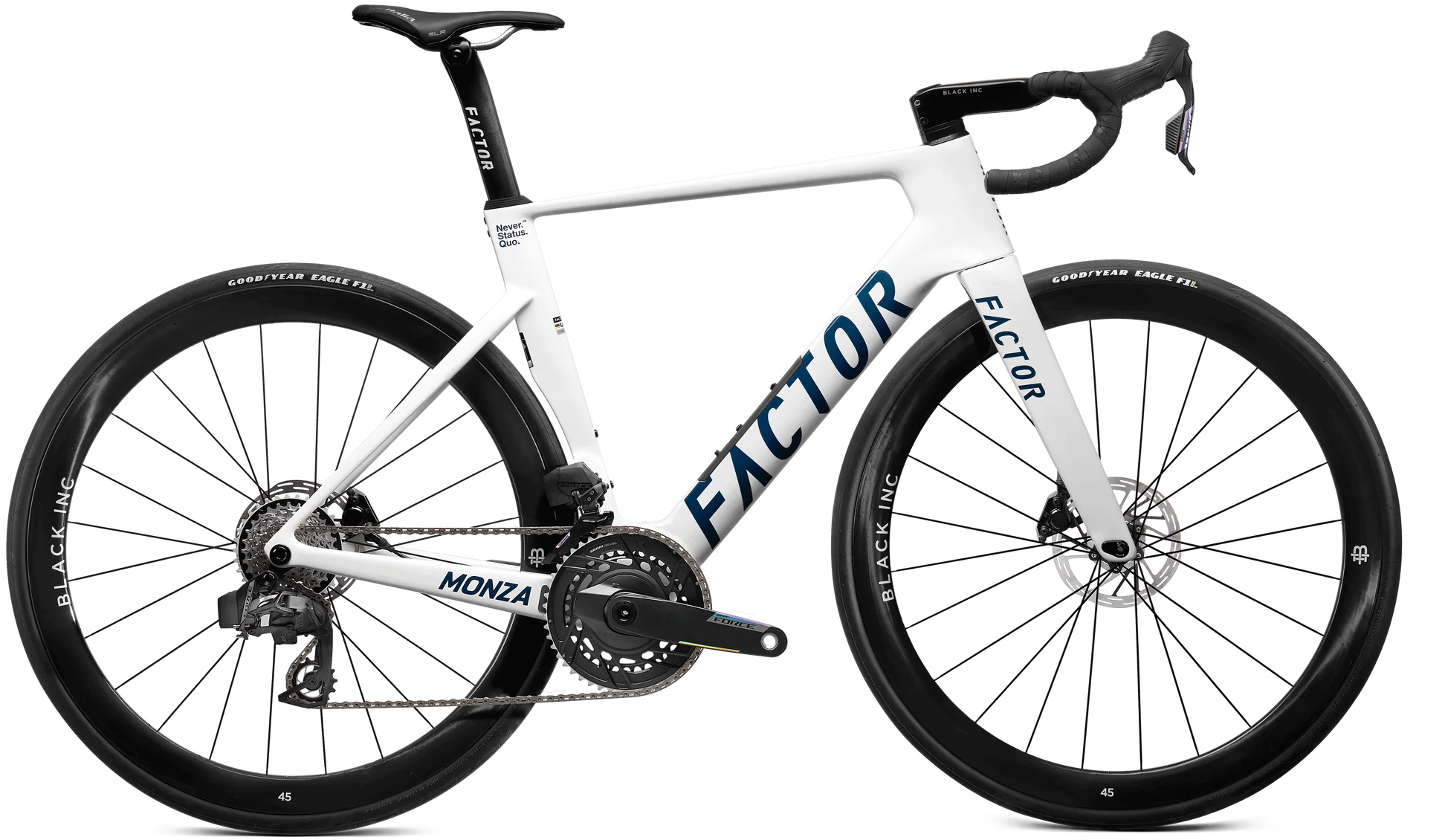 Велосипед 28" Factor ROAD MONZA Sram Force PM 170 / Bar 40x110 / Bi 45CD рама - 56 см Pearl White фото 