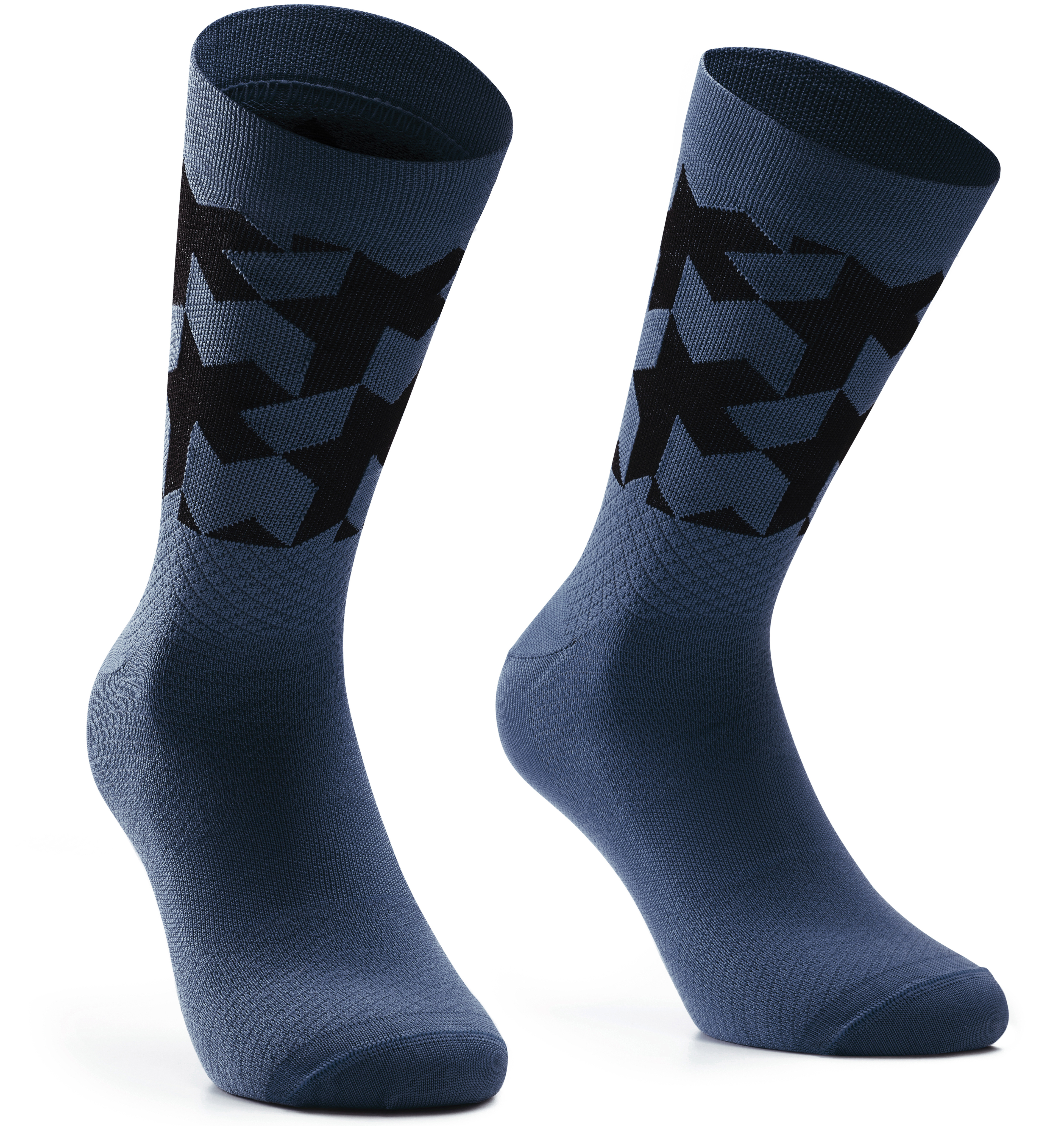 Шкарпетки ASSOS Monogram Socks Evo, чоловічі, синьо-чорні, II/43-46 фото 