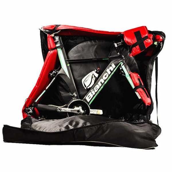 Чехол для велосипеда 28" XXF TT BIKE CARRY BAG, полужёсткий, черно-серый фото 3