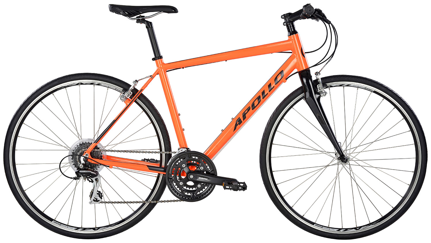 Велосипед 28 "Apollo EXCEED 20 HI VIZ рама - XL gloss Orange/Reflective Black фото 